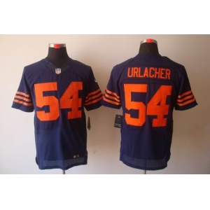 nike nfl jerseys chicago bears #54 urlacher blue[Elite orange number]