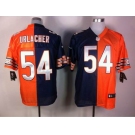 nike nfl jerseys chicago bears #54 urlacher orange-blue[Elite split]