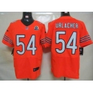 nike nfl jerseys chicago bears #54 urlacher orange[Elite 50th Patch]