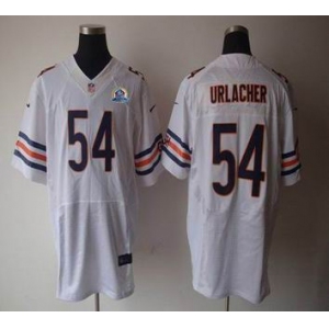 nike nfl jerseys chicago bears #54 urlacher white[Elite 50th Patch]