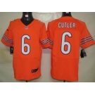 nike nfl jerseys chicago bears #6 cutler orange[elite]