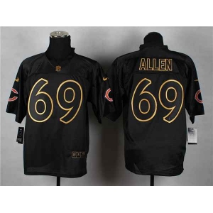 nike nfl jerseys chicago bears #69 allen black[Elite gold lettering fashion]