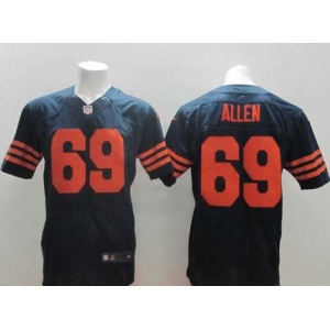 nike nfl jerseys chicago bears #69 allen blue[Elite][number orange]