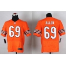 nike nfl jerseys chicago bears #69 allen orange[Elite]