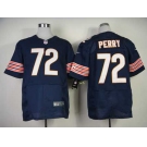 nike nfl jerseys chicago bears #72 perry blue[Elite]