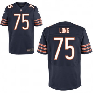 nike nfl jerseys chicago bears #75 long blue[Elite]