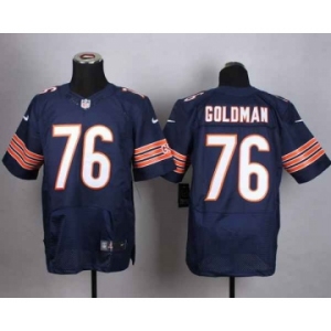 nike nfl jerseys chicago bears #76 goldman blue[Elite]