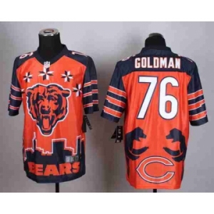 nike nfl jerseys chicago bears #76 goldman noble fashion[2015 Elite]