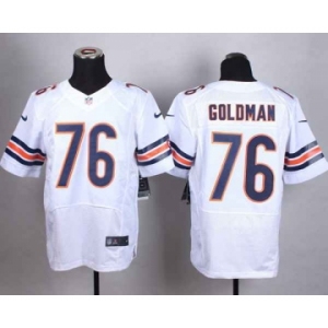 nike nfl jerseys chicago bears #76 goldman white[Elite]