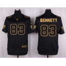 nike nfl jerseys chicago bears #83 bennett black gold collection[Elite]