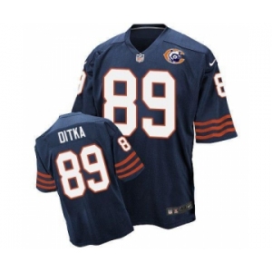 nike nfl jerseys chicago bears #89 Mike Ditka Throwback blue[Elite]