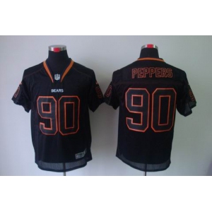 nike nfl jerseys chicago bears #90 julius peppers black[Elite lights out]