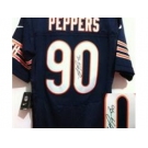 nike nfl jerseys chicago bears #90 julius peppers blue[ Elite signature]