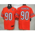 nike nfl jerseys chicago bears #90 peppers orange[Elite 50th Patch]