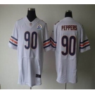 nike nfl jerseys chicago bears #90 peppers white[Elite 50th Patch]