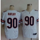 nike nfl jerseys chicago bears #90 ratliff white[Elite][ratliff]