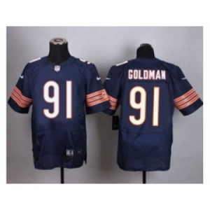 nike nfl jerseys chicago bears #91 eddie goldman blue[Elite]