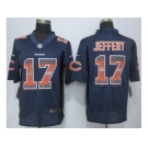 2015 new nike chicago bears #17 jeffery navy blue strobe jerseys[limited]