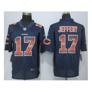 2015 new nike chicago bears #17 jeffery navy blue strobe jerseys[limited]