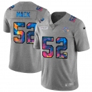 Chicago Bears #52 Khalil Mack Men's Nike Multi-Color 2020 NFL Crucial Catch NFL Jersey Greyheather