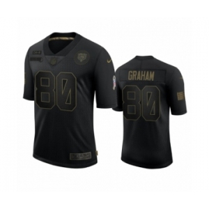 Chicago Bears #80 Jimmy Graham Black 2020 Salute To Service Limited Jersey