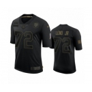 Chicago Bears Charles #72 Leno Jr. Black 2020 Salute To Service Limited Jersey