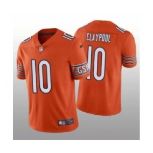 Men Chicago Bears #10 Chase Claypool Orange Vapor Untouchable Limited Stitched Football Jersey