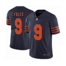 Men Nick #9 Foles Chicago Bears Limited Alternate Vapor Untouchable Navy Blue Jersey