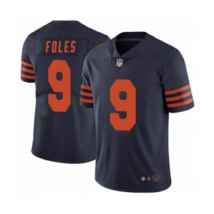 Men Nick #9 Foles Chicago Bears Limited Alternate Vapor Untouchable Navy Blue Jersey