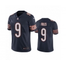 Men Nick #9 Foles Chicago Bears Navy Vapor Limited Jersey