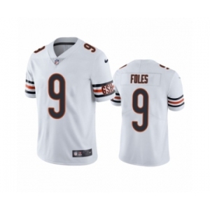 Men Nick #9 Foles Chicago Bears White Vapor Limited Jersey