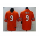 Men Nick #9 Foles Chicago Bears orange Vapor Limited Jersey