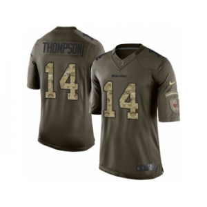 Men Nike Chicago Bears #14 Deonte Thompson Limited Green Salute to Service NFL Jersey