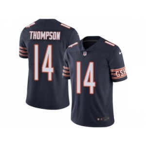 Men Nike Chicago Bears #14 Deonte Thompson Navy Blue Team Color Vapor Untouchable Limited Player NFL Jersey