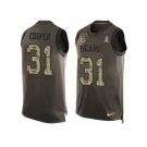 Men Nike Chicago Bears #31 Marcus Cooper Limited Green Salute to Service Tank Top NFL Jersey