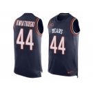 Men Nike Chicago Bears #44 Nick Kwiatkoski Limited Navy Blue Player Name & Number Tank Top NFL Jersey