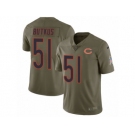 Men Nike Chicago Bears #51 Dick Butkus Limited Olive 2017 Salute to Service NFL Jersey