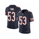 Men Nike Chicago Bears #53 John Timu Navy Blue Team Color Vapor Untouchable Limited Player NFL Jersey