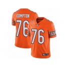 Men Nike Chicago Bears #76 Tom Compton Limited Orange Rush Vapor Untouchable NFL Jersey