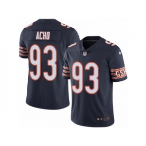 Men Nike Chicago Bears #93 Sam Acho Navy Blue Team Color Vapor Untouchable Limited Player NFL Jersey