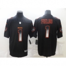 Men's Chicago Bears #1 Justin Fields Black Nike Draft First Round Pick Alternate Limited Jersey