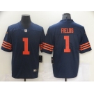 Men's Chicago Bears #1 Justin Fields Nike Navy 2021 Draft First Round Pick Alternate Limited Jersey