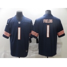 Men's Chicago Bears #1 Justin Fields Nike Navy 2021 NFL Draft First Round Pick Alternate Limited Jersey