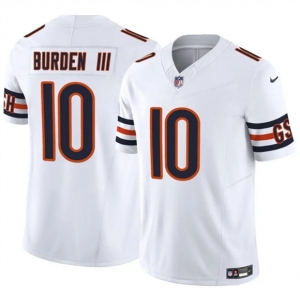 Men's Chicago Bears #10 Luther Burden III White 2025 F.U.S.E. Vapor Untouchable Limited Football Stitched Jersey