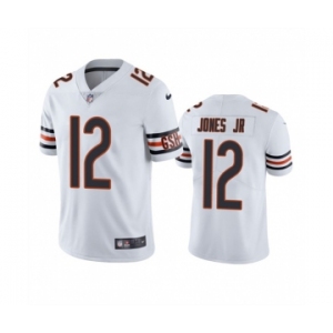 Men's Chicago Bears #12 Velus Jones Jr. White Vapor untouchable Limited Stitched Jersey