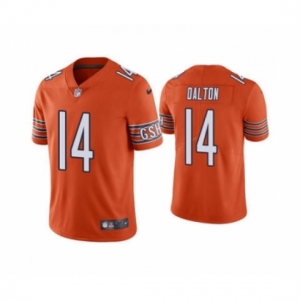 Men's Chicago Bears #14 Andy Dalton Orange Vapor Untouchable Limited Jersey