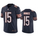 Men's Chicago Bears #15 Rome Odunze Navy 2024 Draft Vapor Stitched Football Jersey