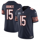 Men's Chicago Bears #15 Rome Odunze Navy 2024 With Draft Patch F.U.S.E. Vapor Stitched Football Jersey