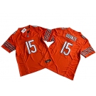 Men's Chicago Bears #15 Rome Odunze Orange 2024 Draft F.U.S.E. Vapor Stitched Football Jersey