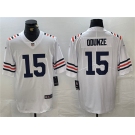 Men's Chicago Bears #15 Rome Odunze White 2024 Draft Vapor Stitched Football Jersey